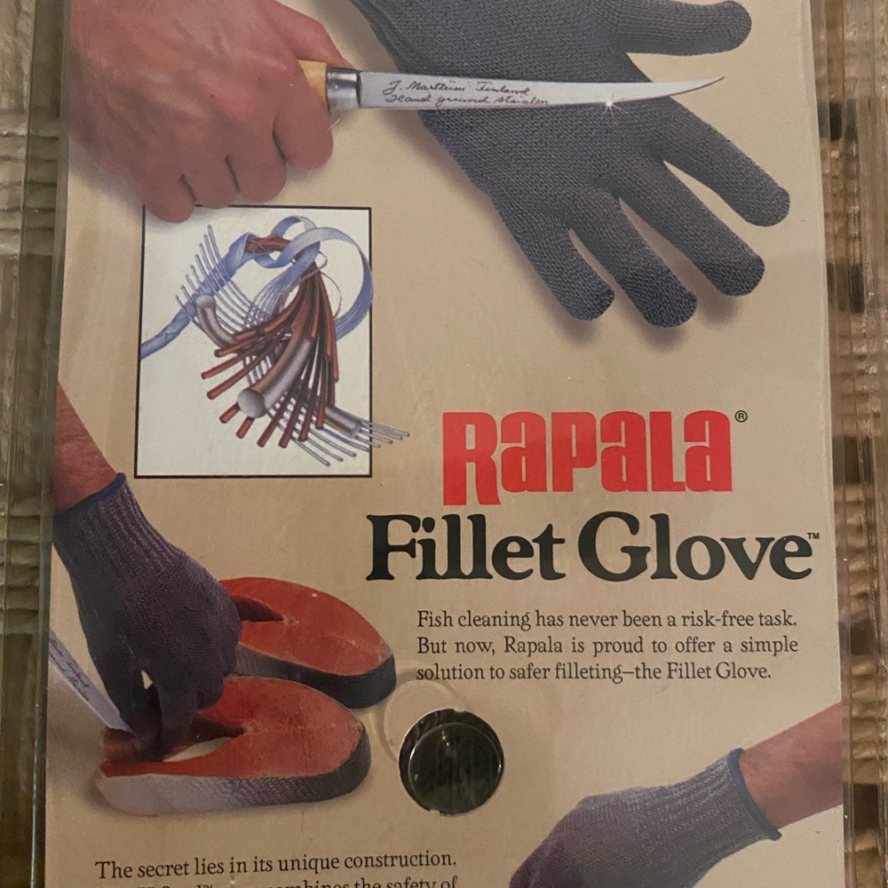 Rapala Fillet Glove - Gray. Size Medium. NWT. - Picture 4 of 5